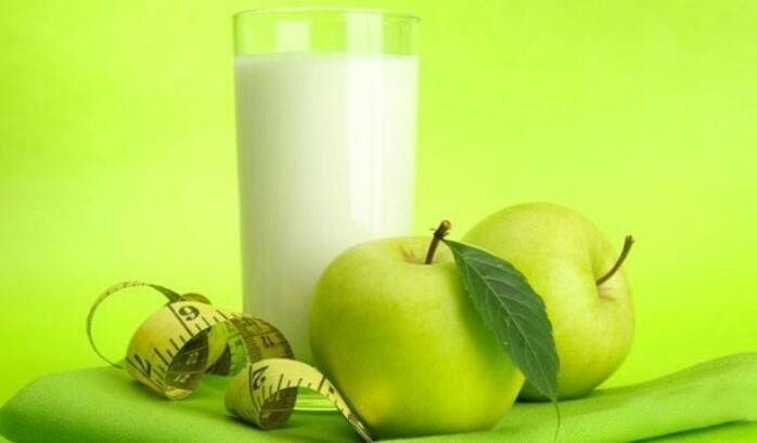 Kefir in jabolka za hujšanje