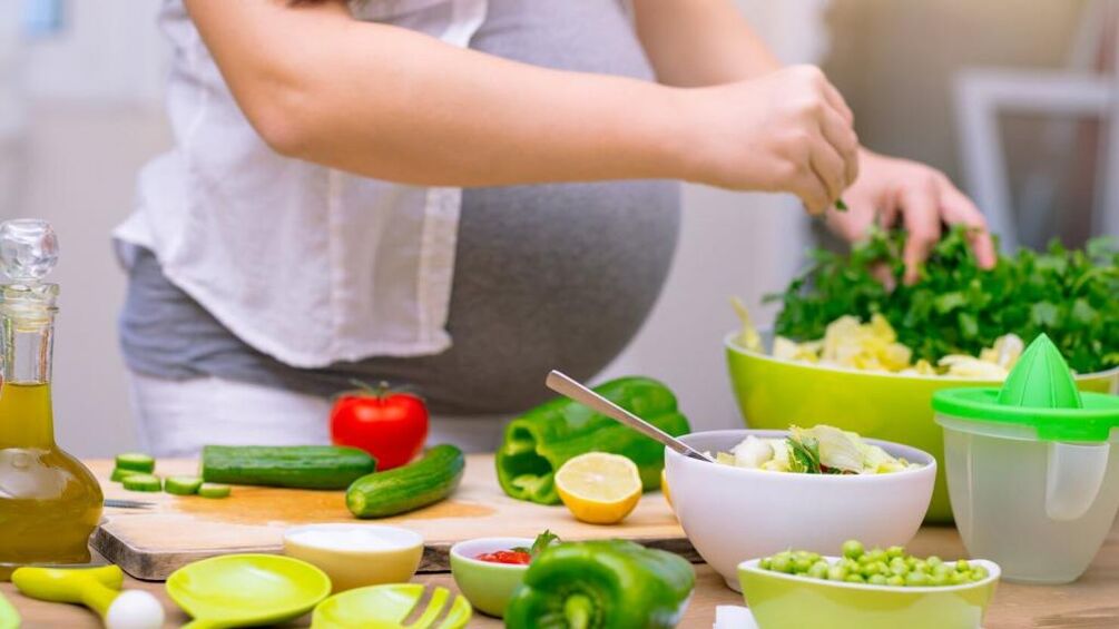 zelenjava za leno prehrano med nosečnostjo